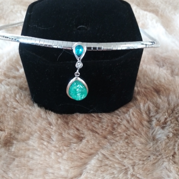 Drop Necklace Multi-Gemstones 17 Inches NWT - Picture 4 of 16